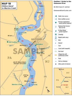 Lower Delaware River map sample
